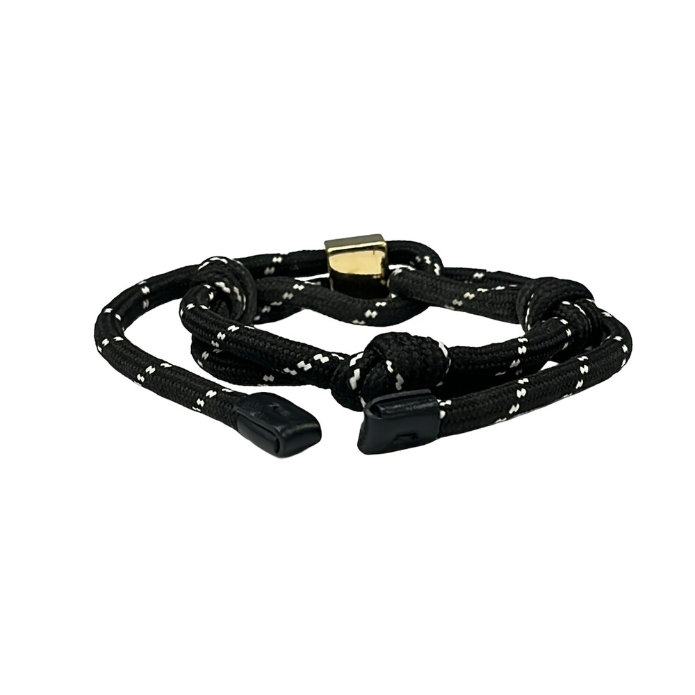 Miu Miu Bracelet Black White Gold Chemical Fiber Hardware - Picture 3 of 5